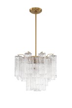  ADD-300-AG-CL - Addis 4 Light Aged Brass Chandelier