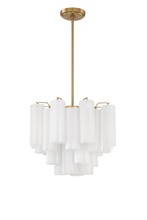  ADD-300-AG-WH - Addis 4 Light Aged Brass Chandelier