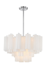  ADD-308-CH-WH - Addis 9 Light Polished Chrome Chandelier