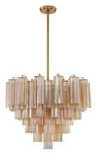  ADD-312-AG-AM - Addis 12 Light Aged Brass Chandelier