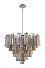  ADD-312-CH-AU - Addis 12 Light Polished Chrome Chandelier