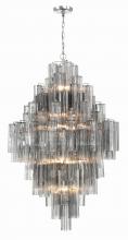  ADD-319-CH-SM - Addis 20 Light Polished Chrome Chandelier