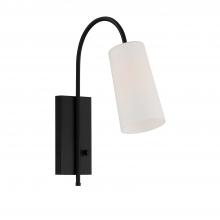 Crystorama ALX-4501-MK - Alexa 1 Light Matte Black Task Sconce