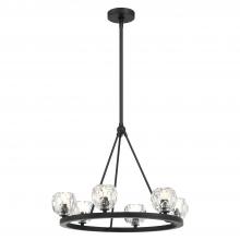  ARA-10264-MK - Aragon 6 Light LED Matte Black Chandelier