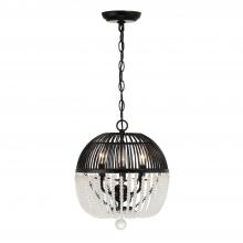  DUV-623-MK - Duval 3 Light Matte Black Mini Chandelier