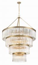 Crystorama EMO-5409-MG - Emory 22 Light Modern Gold Chandelier