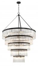  EMO-5430-BF - Emory 30 Light Black Forged Chandelier