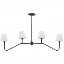  KEE-A3004-BF - Keenan 4 Light Black Forged Linear Chandelier