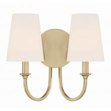  PAY-922-VG - Payton 2 Light Vibrant Gold Sconce