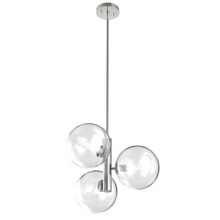  DVP27023CH-CL - Courcelette 3 Light Pendant