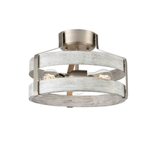  DVP41811BN+BIW - Fort Garry 3 Light Small Semi-Flush Mount