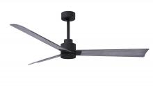  AK-BK-BW-56 - Alessandra 3-blade transitional ceiling fan in matte black finish with Barn Wood blades. Optimized