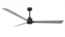  AK-BK-BW-72 - Alessandra 3-blade transitional ceiling fan in matte black finish with Barn Wood blades. Optimized