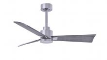  AK-BN-BW-42 - Alessandra 3-blade transitional ceiling fan in brushed nickel finish with Barn Wood blades. Optimi