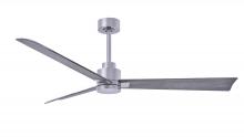  AK-BN-BW-56 - Alessandra 3-blade transitional ceiling fan in brushed nickel finish with Barn Wood blades. Optimi