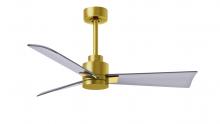  AK-BRBR-BN-42 - Alessandra 3-blade transitional ceiling fan in a brushed brass finish with brushed nickel blades.