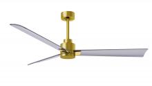  AK-BRBR-BN-56 - Alessandra 3-blade transitional ceiling fan in a brushed brass finish with brushed nickel blades.