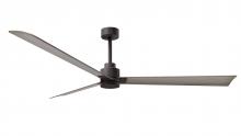  AK-TB-GA-72 - Alessandra 3-blade transitional ceiling fan in textured bronze finish with gray ash blades. Optimi