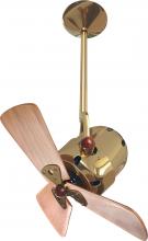  BD-PB-WD - Bianca Direcional ceiling fan in Polished Brass finish with solid sustainable mahogany wood blades