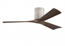  IR3H-BW-WA-52 - Irene-3H three-blade flush mount paddle fan in Barn Wood finish with 52” solid walnut tone blade