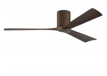  IR3H-WN-WA-60 - Irene-3H three-blade flush mount paddle fan in Walnut finish with 60” solid walnut tone blades.?