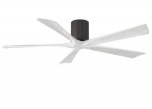  IR5H-TB-MWH-60 - Irene-5H five-blade flush mount paddle fan in Textured Bronze finish with 60” solid matte white