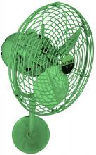  MP-GREEN-MTL - Michelle Parede vintage style wall fan in Esmerelda (Green) finish.