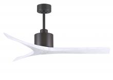  MW-TB-MWH-52 - Mollywood 6-speed contemporary ceiling fan in Textured Bronze finish with 52” solid matte white