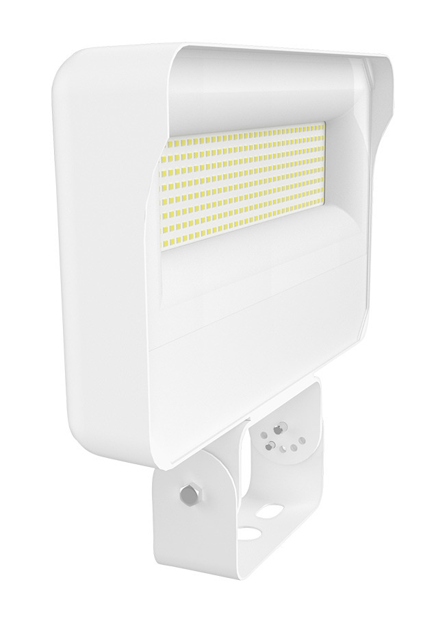 Floodlights, 18558 lumens, X34, 130W,  trunnion mount, 80CRI 5000K, white, 120-277V, 0-10V dimming