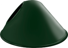  GSACG - ANGLED CONE SHADE FOR GNLED GOOSENECK HUNTER GREEN