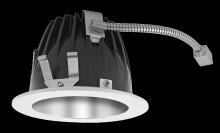  NDLED4RD-80Y-S-W - RECESSED DOWNLIGHTS 12 LUMENS NDLED4RD 4 INCH ROUND UNIVERSAL DIMMING 80 DEGREE BEAM SPREAD 3000K