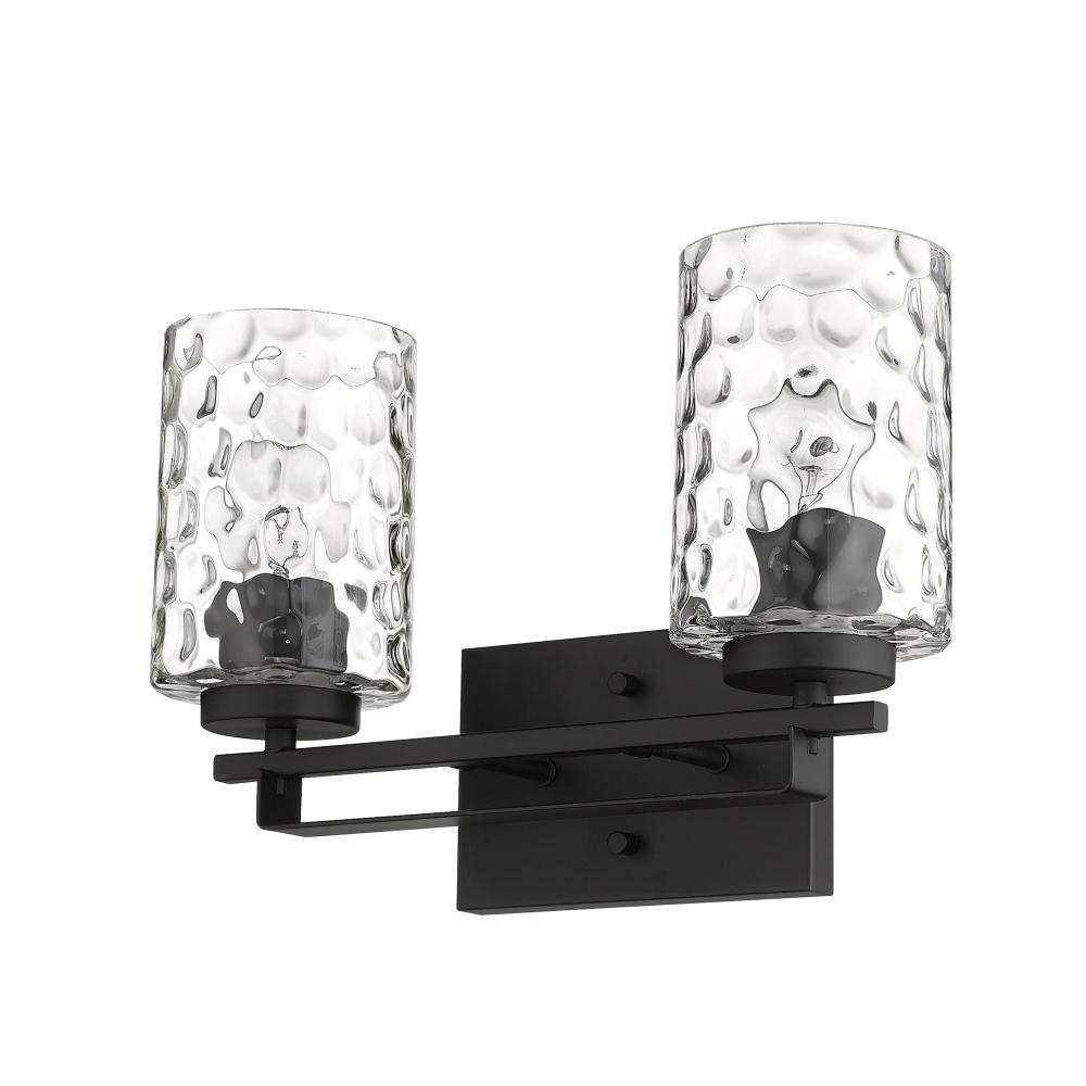 Livvy 2-Light Matte Black Vanity