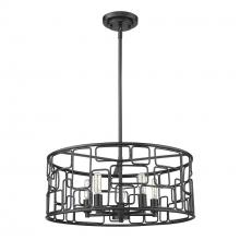  IN21132BK - Amoret 5-Light Matte Black Convertible Pendant