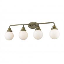  IN41227RB - Portsmith 4-Light Raw Brass Vanity