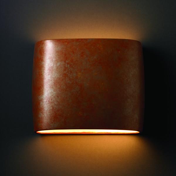 Wide ADA Oval LED Wall Sconce- Open Top & Bottom