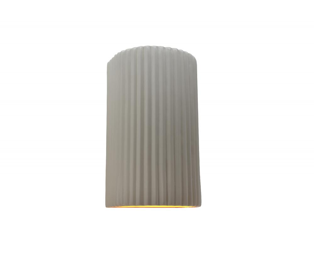 Small ADA Pleated Cylinder Wall Sconce