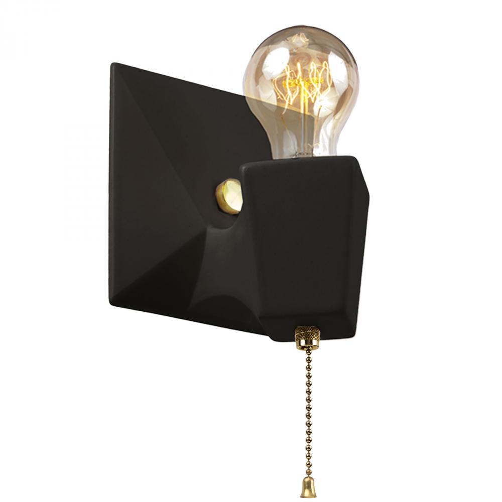 Geo w/ No Shade Wall Sconce