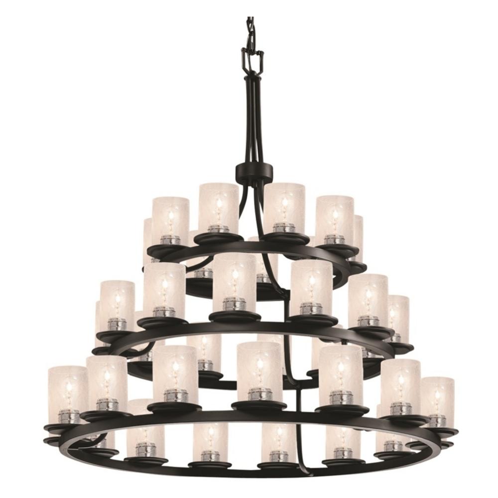 Dakota 36-Light 3-Tier Ring LED Chandelier