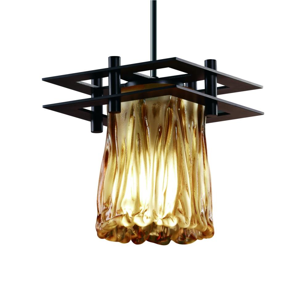 Metropolis 1-Light Small LED Pendant (2 Flat Bars)