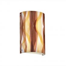  3FRM-5541-TWRL-DBRZ - Finials Cylinder Wall Sconce (ADA)