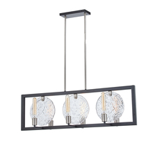  FSN-4380-CLRT-MBNK - Orion 6-Light Island Chandelier