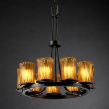  GLA-8766-16-AMBR-DBRZ - Dakota 9-Light Ring Chandelier