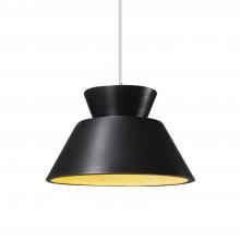 Justice Design Group CER-6420-CBGD-ABRS-RIGID-LED1-700 - Trapezoid 1-Light LED Pendant