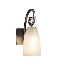 Justice Design Group CER-5630W-HMIR - Large ADA Capsule Outdoor Wall Sconce