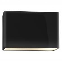  CER-5640-BKMT-LED1-1000 - Small ADA Wide Rectangle LED Wall Sconce - Closed Top