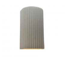  CER-5745-MTGD - Large ADA Pleated Cylinder Wall Sconce