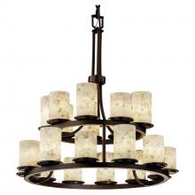  ALR-8767-10-DBRZ - Dakota 21-Light 2-Tier Ring Chandelier