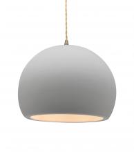  CER-6535-BIS-ABRS-BEIG-TWST - Large Globe 1-Light Pendant