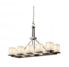  CLD-8650-15-NCKL-LED10-7000 - Montana 10-Light Rectangular Ring LED Chandelier