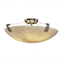  CLD-9632-35-NCKL-LED5-5000 - 24" LED Semi-Flush Bowl w/ Tapered Clips